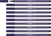 STABILO Pen 68 - Premium Viltstift - Pruissisch Blauw - Doos 10 stuks