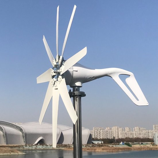 Currero Windmolen - Windturbine - Windmolen Generator - 8 Wieken - 1000 W