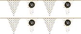 Haza Vlaggenlijn - 30 jaar - 2 ST - verjaardag versiering - leeftijd - vlaggetjes slinger - 6 m