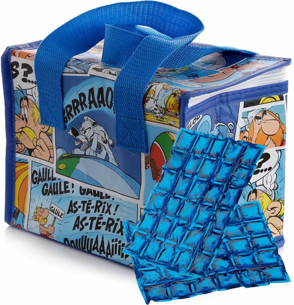 Puckator Kleine lunch koeltas met 2x flexibel koelelement - Asterix print - 4,4 liter