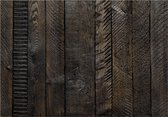 Fotobehangkoning - Behang - Vliesbehang - Fotobehang Houten Planken - 300 x 210 cm