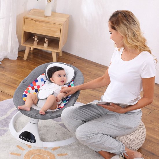 Chaise berçante électrique Bébé avec écran tactile - Télécommande