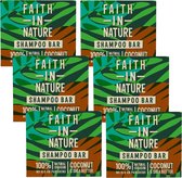 FAITH IN NATURE - Shampoo Bar Coconut & Shea Butter - 6 Pak - Voordeelverpakking