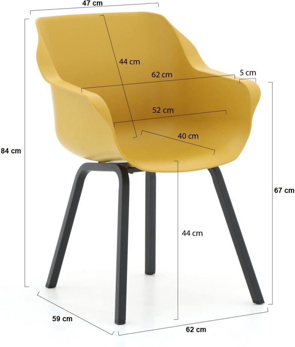 Hartman Sophie Element dining kuipstoel - Curry Yellow
