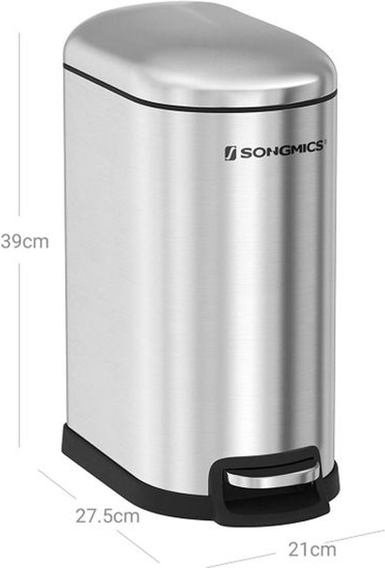 EKO - serene pedaalemmer / prullenbak - 30 liter - hoogte 65 cm - | Gecontroleerde