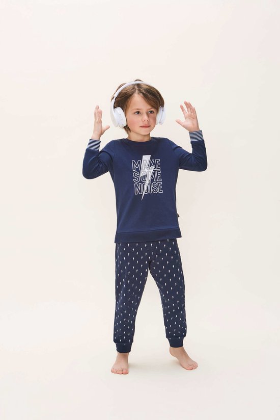 Charlie Choe jongens pyjama Make Some Noise Navy