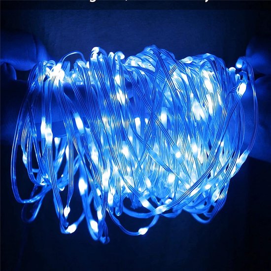 Lichtsnoer Kerstverlichting - 20 Meter - Blauw - Voor Buiten - Merkloos