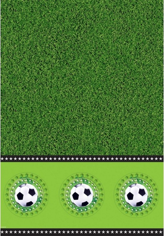 Hegbolke Voetbal-verjaardagsfeestaccessoires, inclusief zakjes, siliconen armbanden, borden, kopjes, servetten, tafelkleed, ballonnen, banners, voor 20 personen