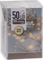 Kerstverlichting - op batterij - warm wit - 50 LED lampjes - 5 meter