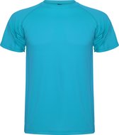 T-shirt sport unisexe turquoise manches courtes marque MonteCarlo Roly taille L