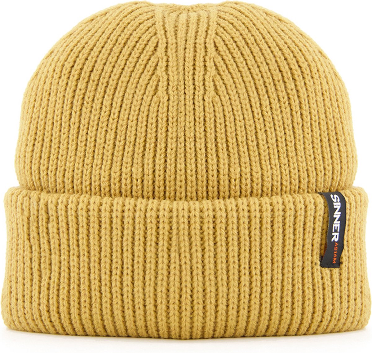 Sinner Dillon Beanie Muts Sand Geel