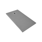 Sol de douche en pierre composite Veroni Madison 90x90x3cm Gris