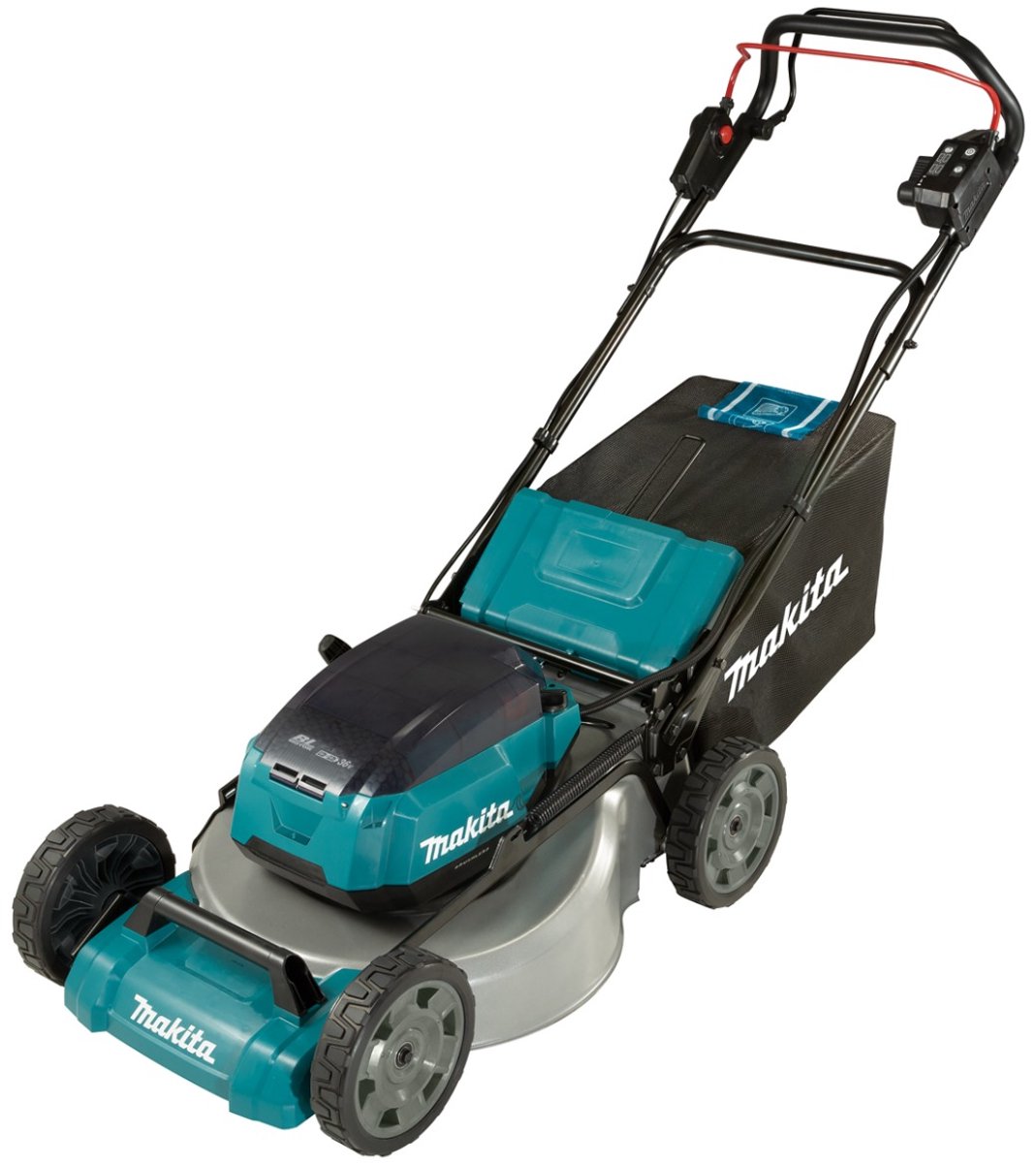 Bol.com Makita DLM536PT4 Accu Grasmaaier 53cm 2x18V 5.0 Ah aanbieding