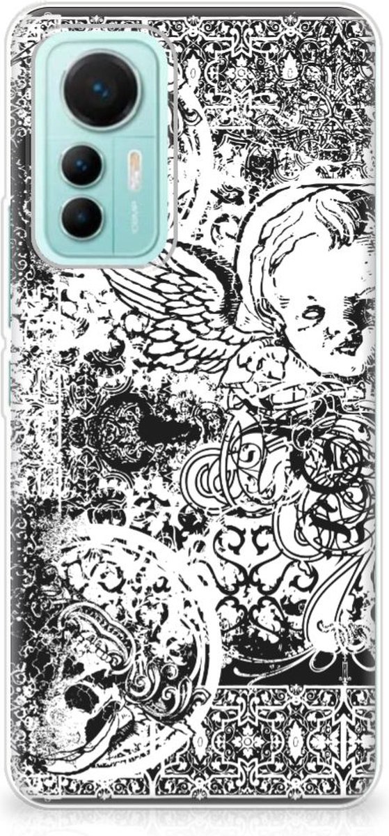 TPU Hoesje voor Silicone Back Case Xiaomi 12 Lite Skulls Angel