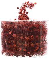 Kerstslinger - Rood - 700 cm - Met sterren
