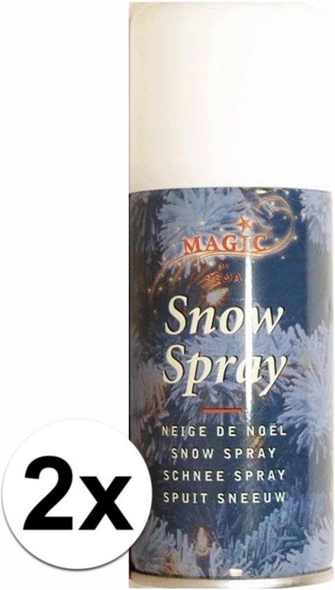 2 aérosols spray neige 150 ml