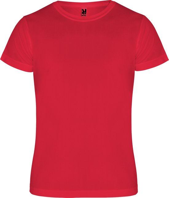 Rood unisex unisex sportshirt korte mouwen Camimera merk Roly maat XL