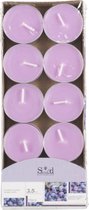 Arti Casa Geurtheelichtjes - 10x stuks - blauwe bes - lilapaars - was - 3,5 uur