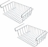 4x rangement armoire / panier de rangement en acier 42 X 27 cm - Paniers de placard - Paniers de rangement ménager / paniers de rangement pour le placard