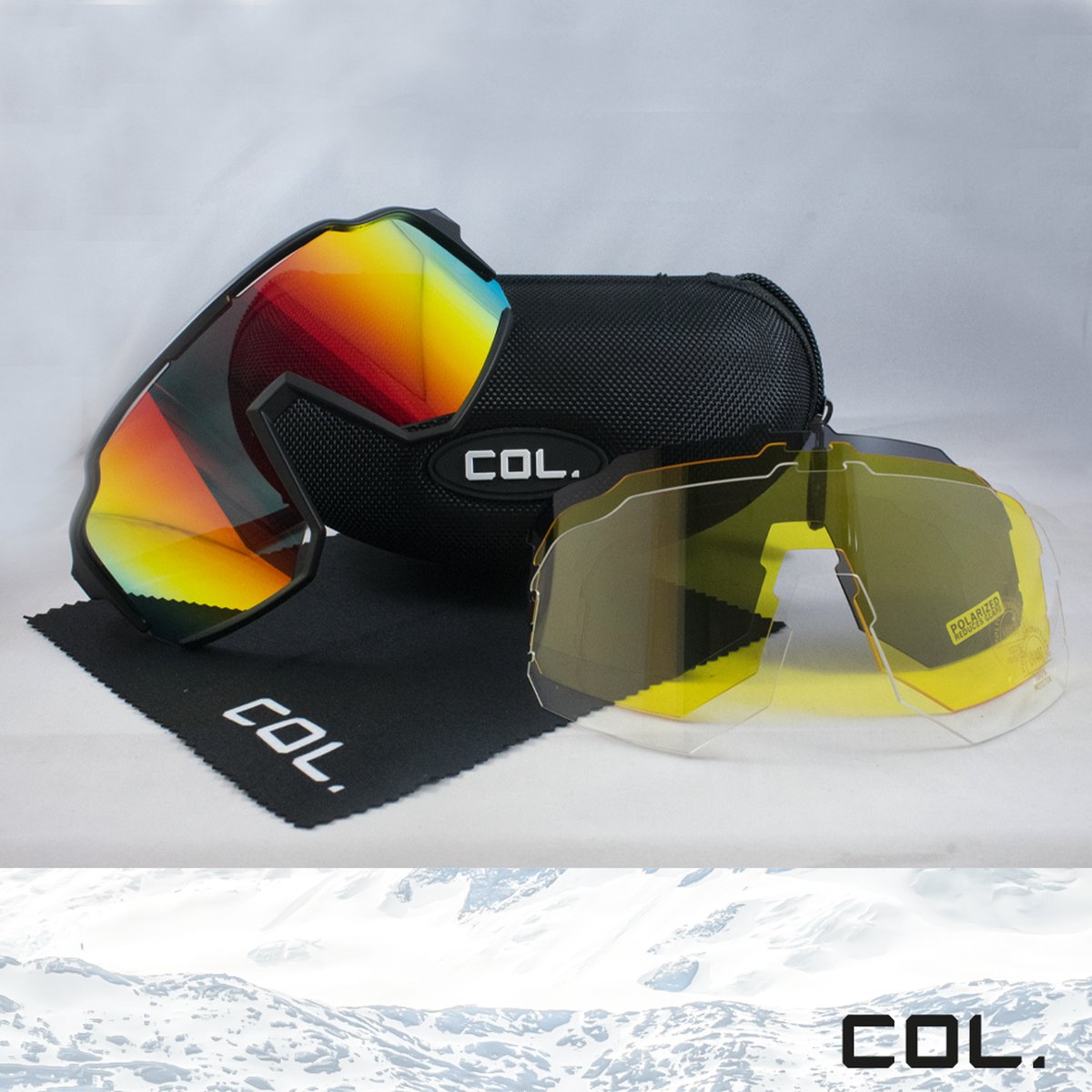 COL Sportswear - COL003 - Sportbril - 4 Verwisselbare lenzen - Mannen & Vrouwen