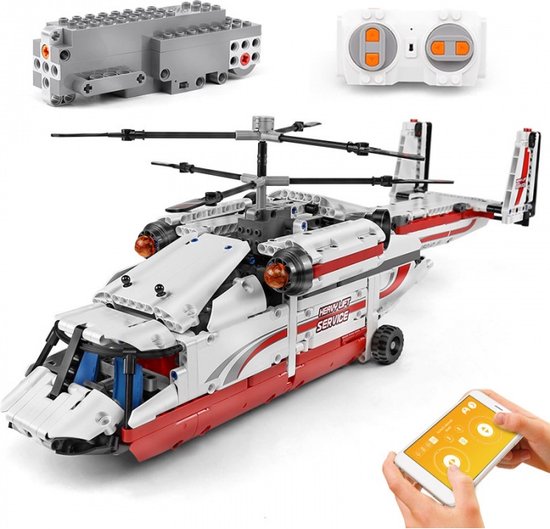 Mould King 15012 RC Helicopter 738 onderdelen