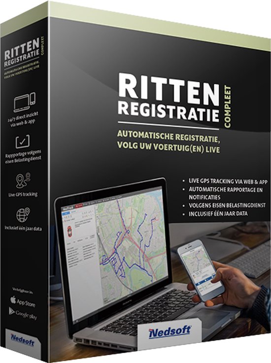 Nedsoft RittenRegistratie Compleet Inbouw Live GPS Tracking Plug