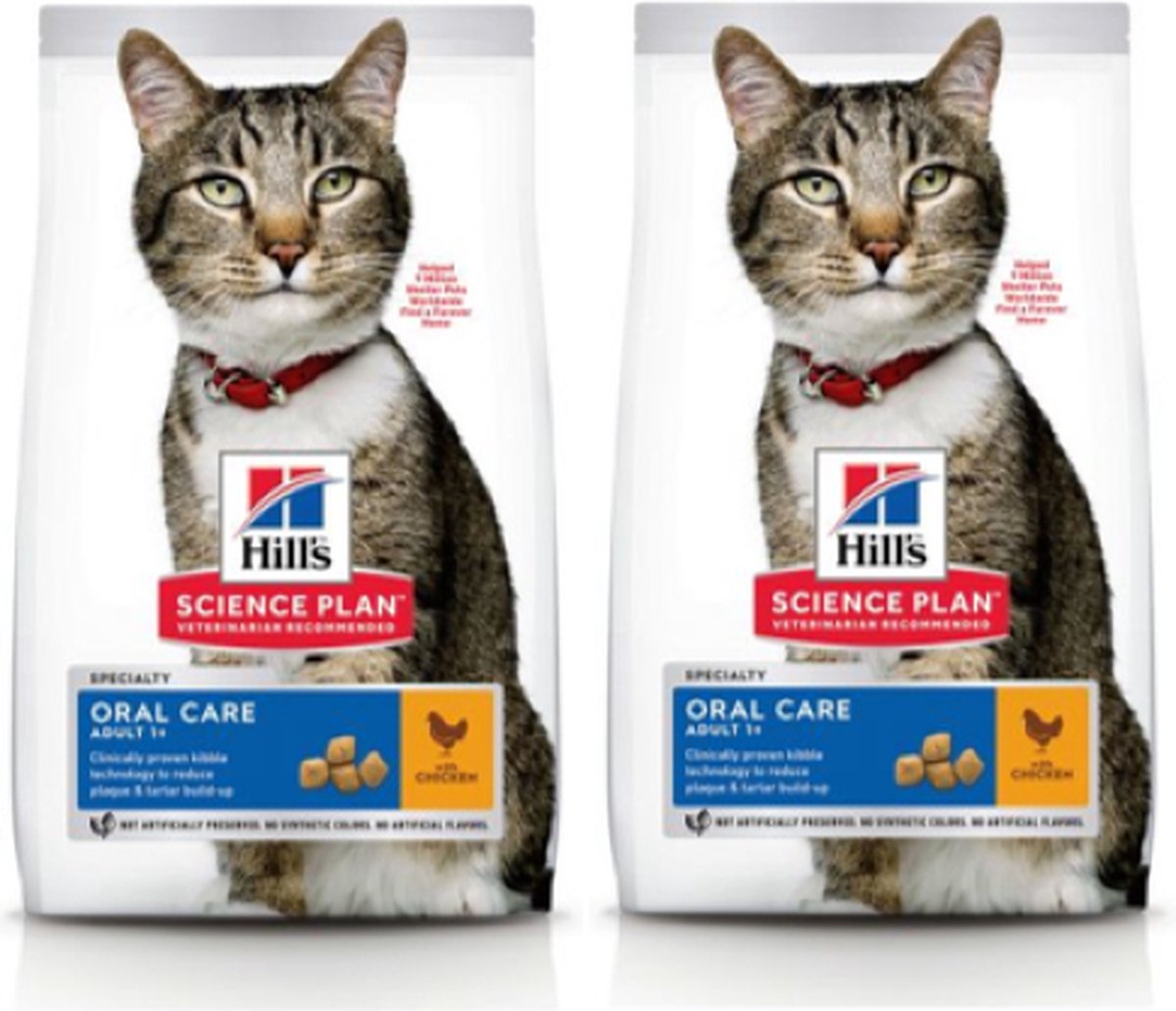 Hill's Kattenvoer - Feline Adult Oral Care Kip - 2x 7kg