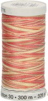 GÜTERMANN SULKY COTTON NR.30 5 ROLLETJES X 300M - 4121 ROOD BEIGE GROEN