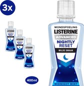Bol.com LISTERINE Nightly Reset Milde Smaak mondspoeling met RAPID-FUSHION -technologie voor gebruik tijdens de nacht hermineral... aanbieding
