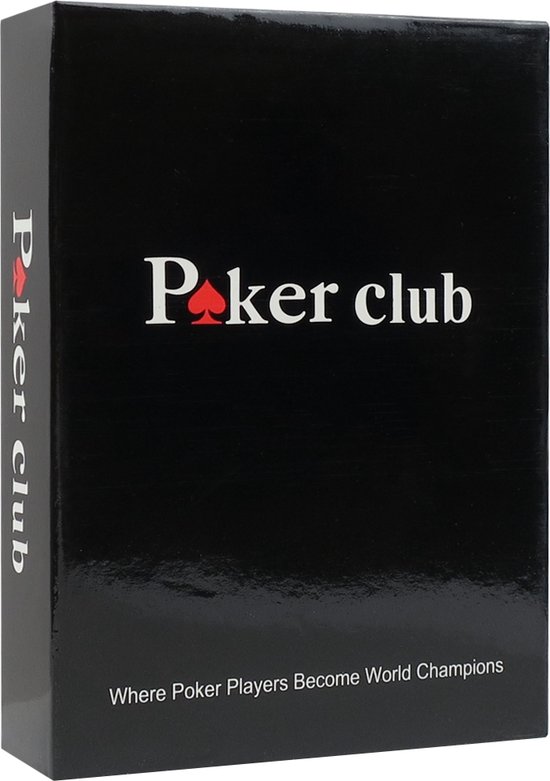 Afbeelding van het spel Poker Club - Luxe speelkaarten van 100% plastic - Rood