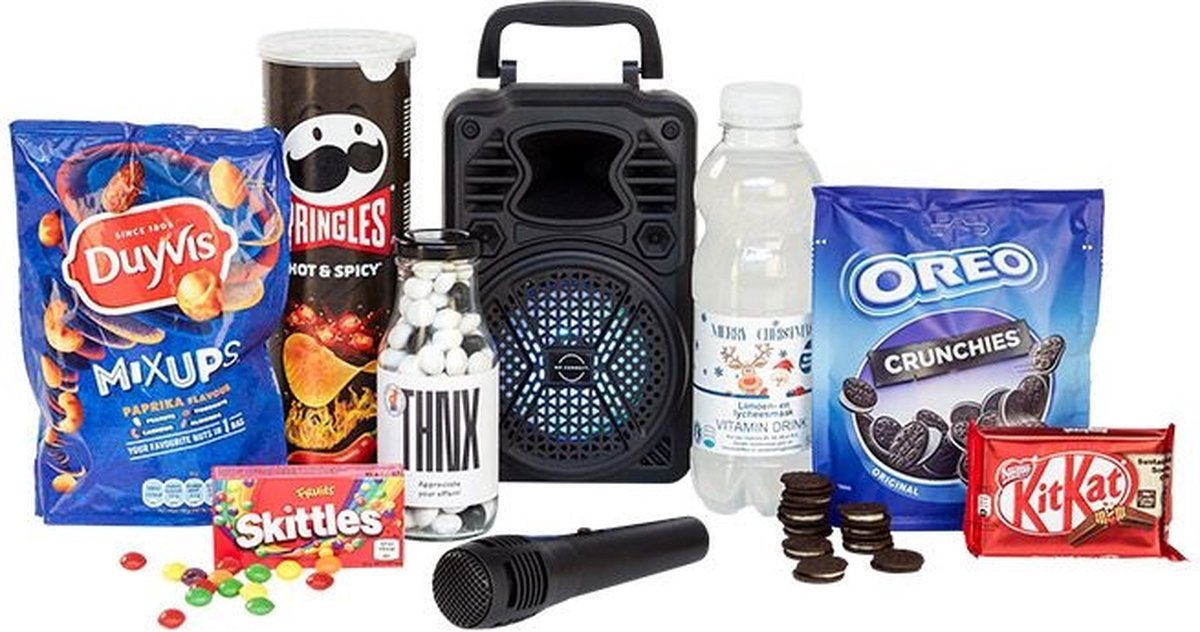 S&L karaoke kerstpakket - cadeaupakket - kerstpakket feestpakket