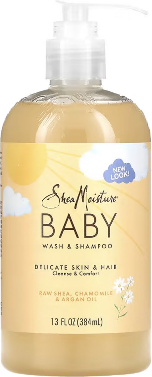 Shea Moisture - Baby Top-tot-teen Wash & Shampoo - Kamille & Argan - 384 ml