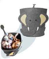 Wasmand & Opbergmand Kinderkamer – Speelgoedmand Olifant voor Kinderen – Jungle Speelgoedkist