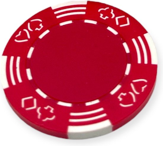 Foto: Kinky pleasure poker chips 50 stuks rood mp027 014