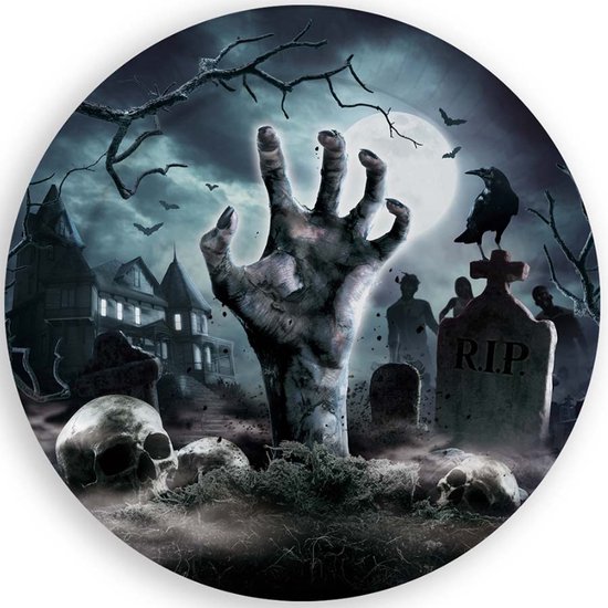 Fiestas Guirca - 6 Borden Zombie Hand Halloween - 23 cm