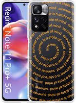 Xiaomi Redmi Note 11 Pro+ Hoesje State Of Mind - Designed by Cazy