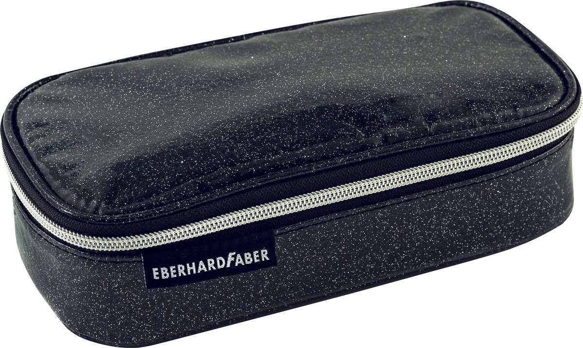 Eberhard Faber etui - Jumbo - glitter antraciet - leeg - EF-577587