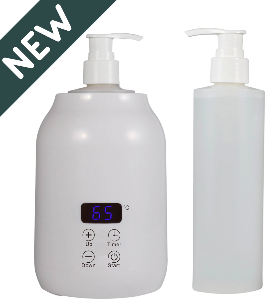Massage Olie Verwarmer Digitaal Flessen Verwarmer met timer Met 2