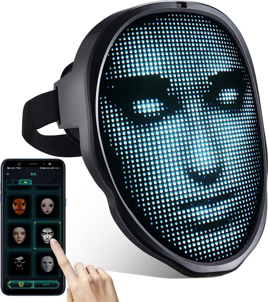 Led masker Intelligent lichtgevend purge masker - carnaval festival halloween - trippy cosplay