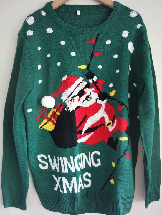 Swinging Xmas Sweater - Vert - Taille L