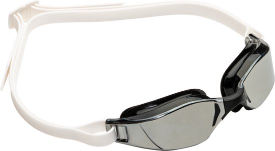 Aquasphere Xceed - Zwembril - Volwassenen - Silver Titanium Mirrored Lens - Wit/Zwart