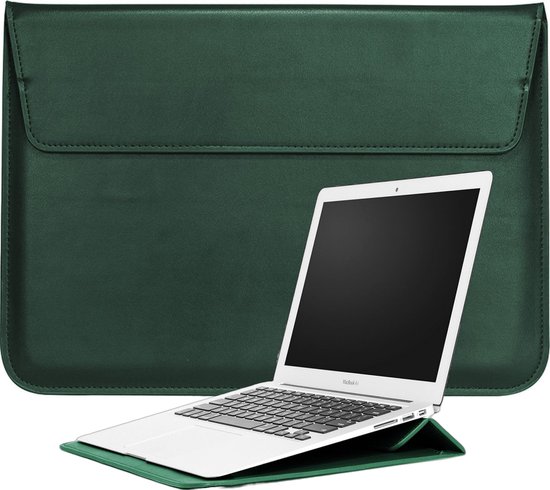 Laptoptas 13 inch - Vegan Leer - Laptoptas met Standaard en Opbergvak - Laptopstandaard en Sleeve voor Laptops van 13 tot 14 inch voor o.a Microsoft Surface Laptop Go/Pro/Chromebook Laptoptas 13 inch - Vegan Leer - Laptoptas met Standaard en Opbergvak - Laptopstandaard en Sleeve voor Laptops van 13 tot 14 inch voor o.a Microsoft Surface Laptop Go/Pro/Chromebook