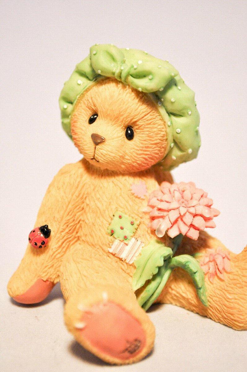 Cherished Teddies - 202932 - Girl With Dahlia Figurine