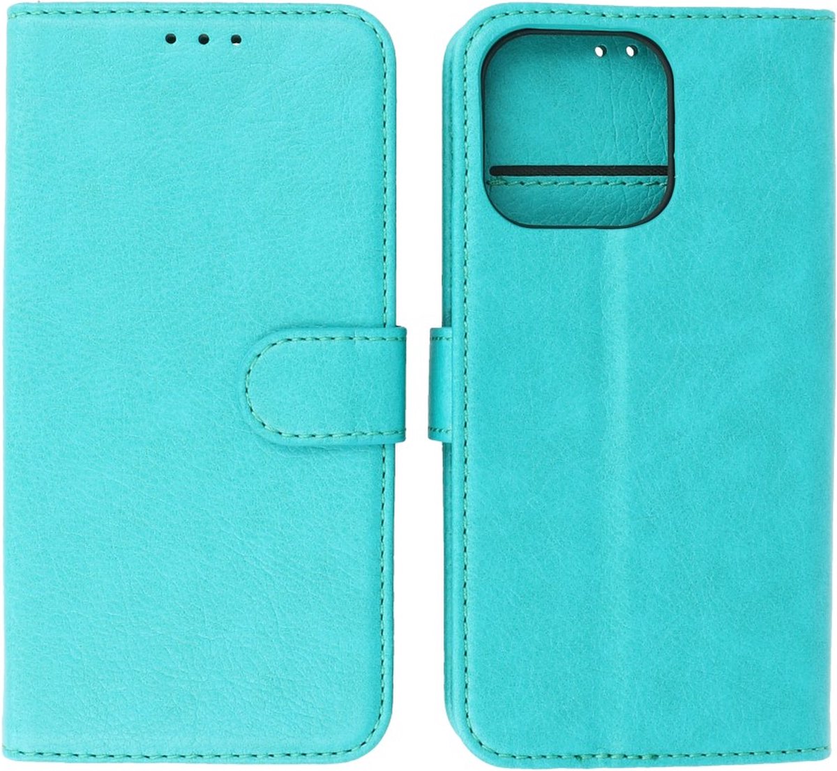 iPhone 14 Pro Hoesje Book Case Telefoonhoesje Groen