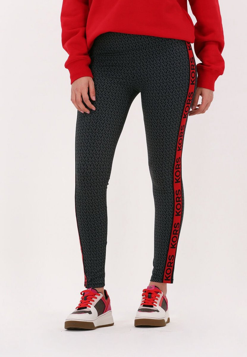 Michael Kors Mkgo Mini Mk Dot Legging Broeken & Jumpsuits Dames - Jeans - Broekpak - Rood - Maat L