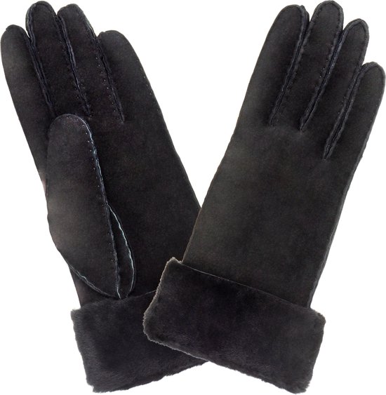 Petit Bois Handschoenen Dames - Leer - Maat 7 - Zwart