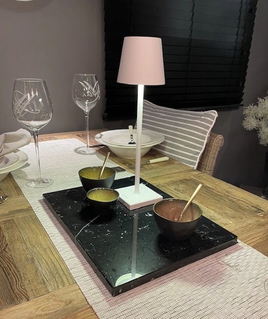 Marmeren Plaat Snijplank Rosé 30x12x2cm Keuken Dienblad Plank - Marble