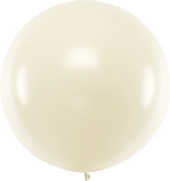 1 meter grote jumbo ballonnen pearl wit