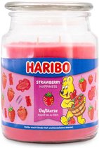 Geurkaars Haribo Strawberry Happiness - 510g