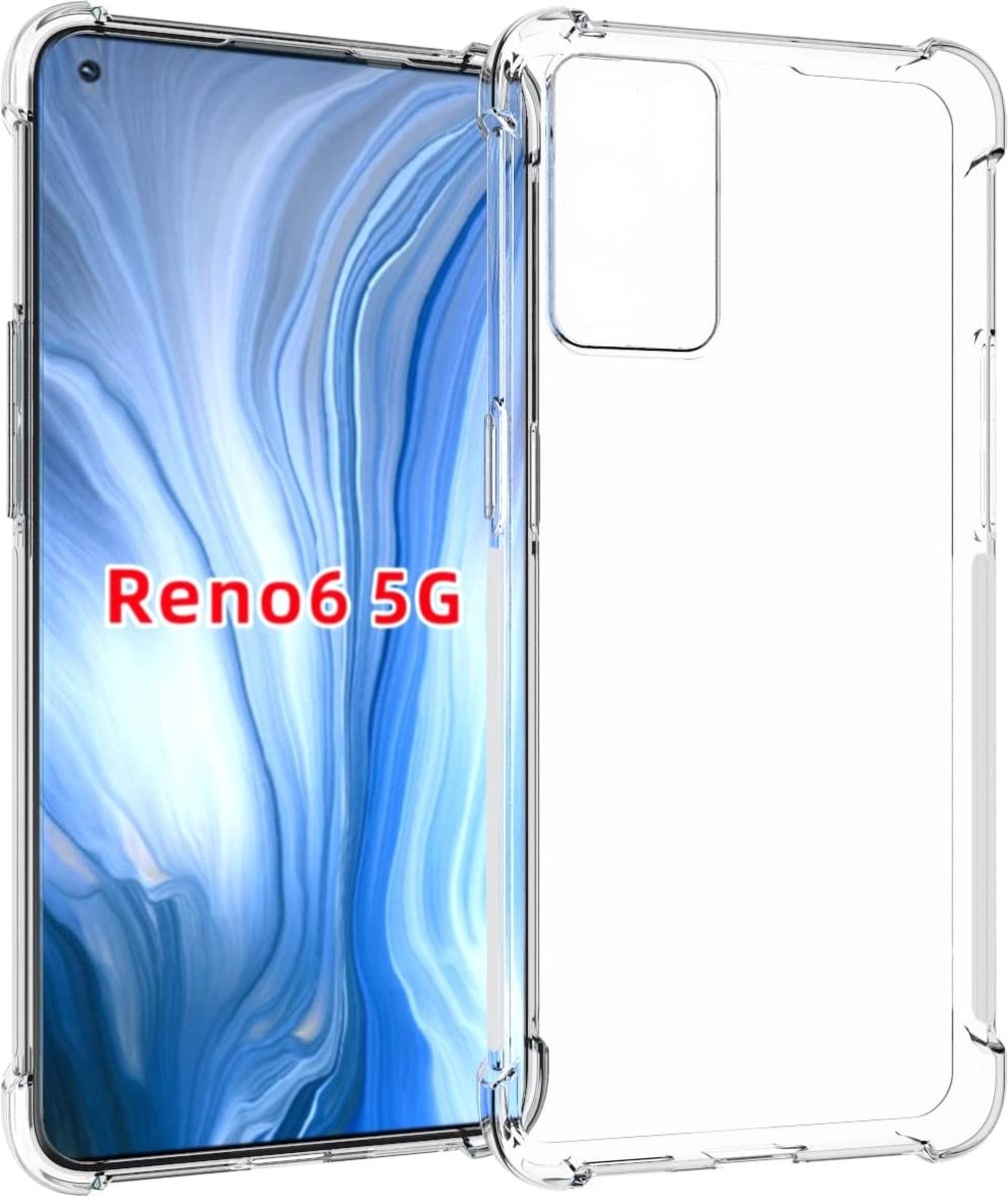 Shockproof Soft TPU hoesje Silicone Case Geschikt voor: Oppo Reno 6 5g